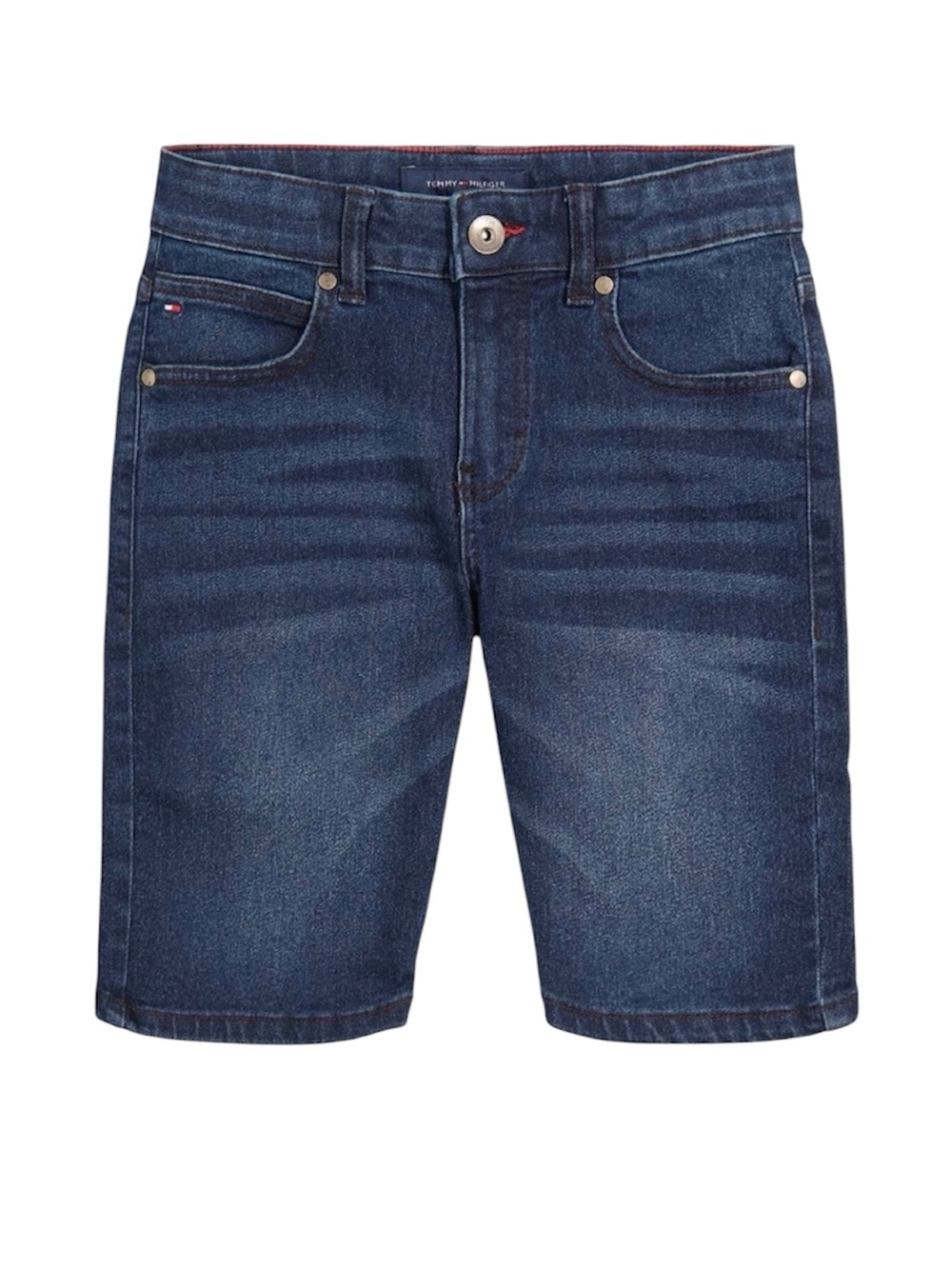 Tommy Hilfiger Boys Denim Shorts Boys Size 12 Adjustable Waist Blue Denim